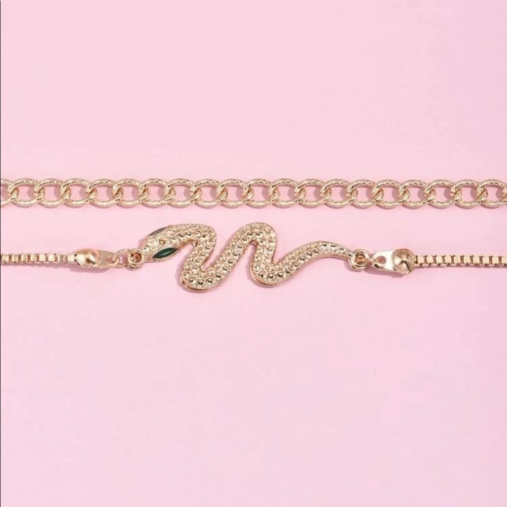 • Kayla •  2 Pc. Snake Chain Bracelet Set - Picture 3 of 3